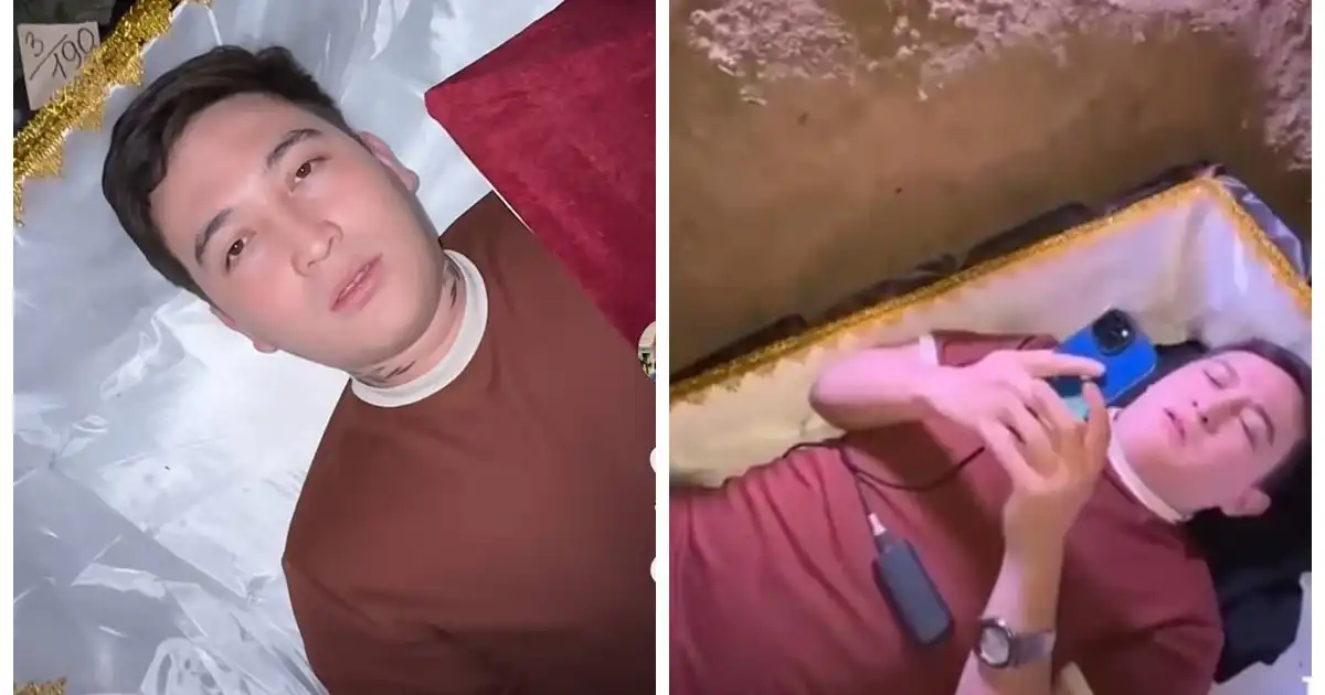Қазақстандық блогер өзін тірідей көміп, желіде тікелей эфирге шықты