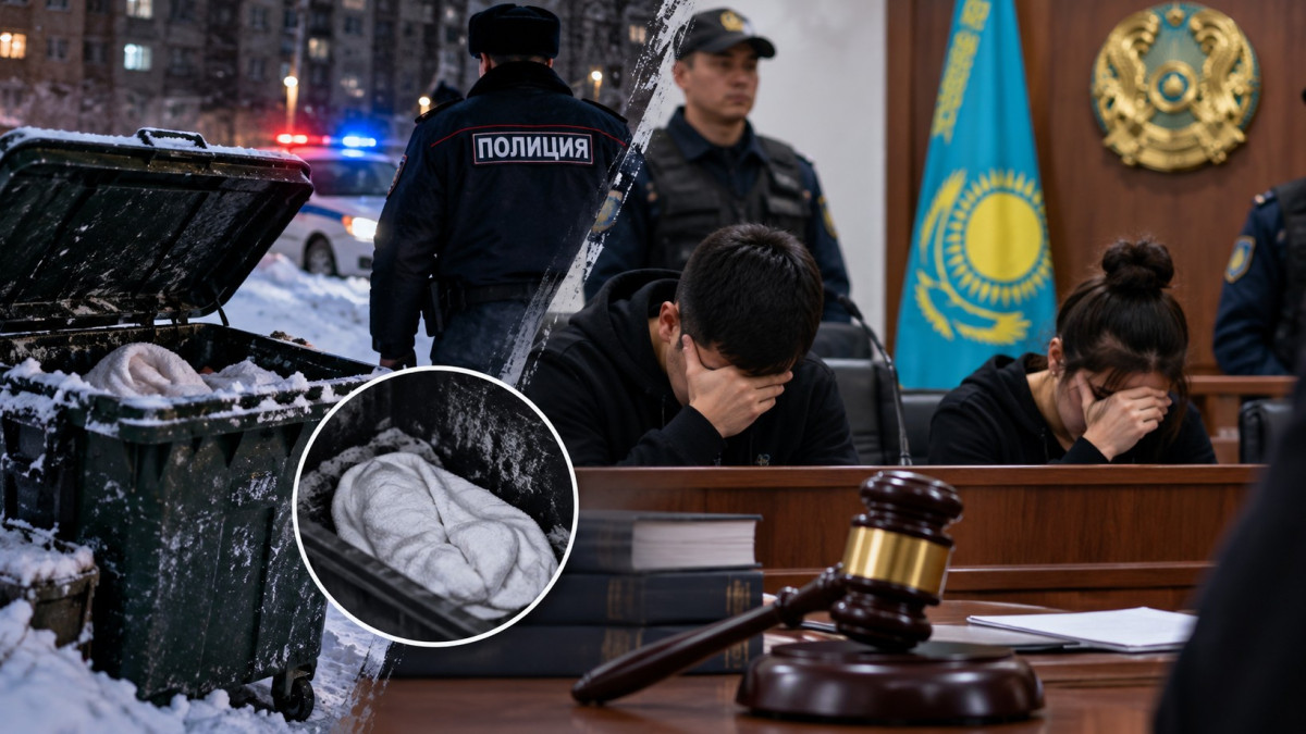 Семейде нәрестесін қоқысқа тастаған бұрынғы полицей өмір бойына сотталды